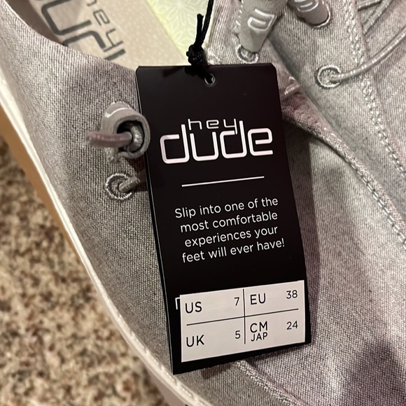 Grey Hey dudes size 7 - Picture 4 of 4